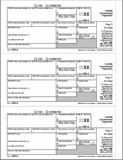 1099-G Payer or State Copy C - Laser Forms