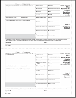 W-2G State Copy 1 - Laser Forms